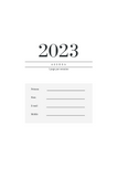Agenda 2023 | 1 page par semaine | 3 Formats