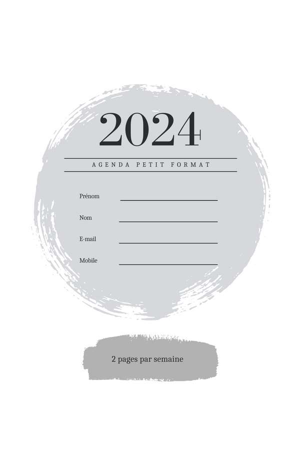 Agenda 2024, 2 pages par semaine, Kdpfastoche – KDP Fastoche 3.0