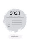 Agenda 2023 | 2 pages par semaine | 3 Formats