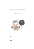 Cahier Coach Sportif Chat sportif Couleur 99 pages A4 - Kdpfastoche