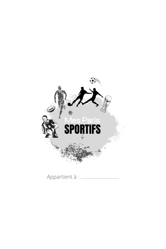 Carnet de Paris Sportifs 100 pages 6x9 - Kdpfastoche