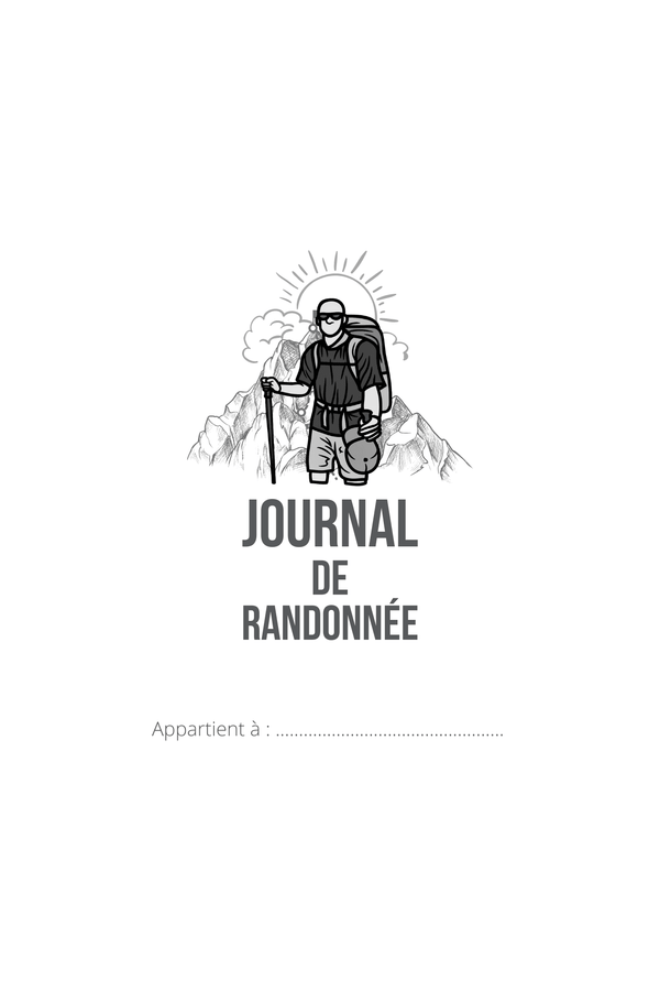 Journal de Randonnée 100 pages 6x9 - Kdpfastoche