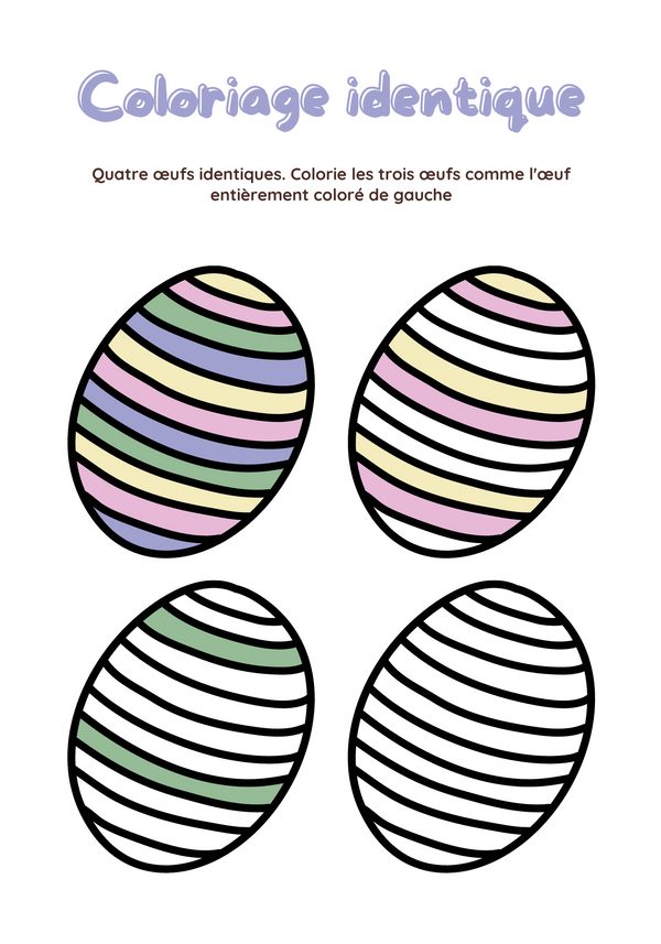 Cahier d'activités de Pâques 3-6 ans en couleurs | 7x10 | 41 pages
