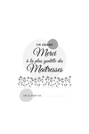 Carnet de notes Merci maîtresse classique | Noir et blanc | 100 pages | 6x9