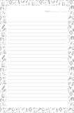 Carnet de notes Merci Super-maîtresse  | Noir et blanc | 100 pages | 6x9