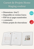 Carnet de Projets Home Staging couleur 97 pages 6x9